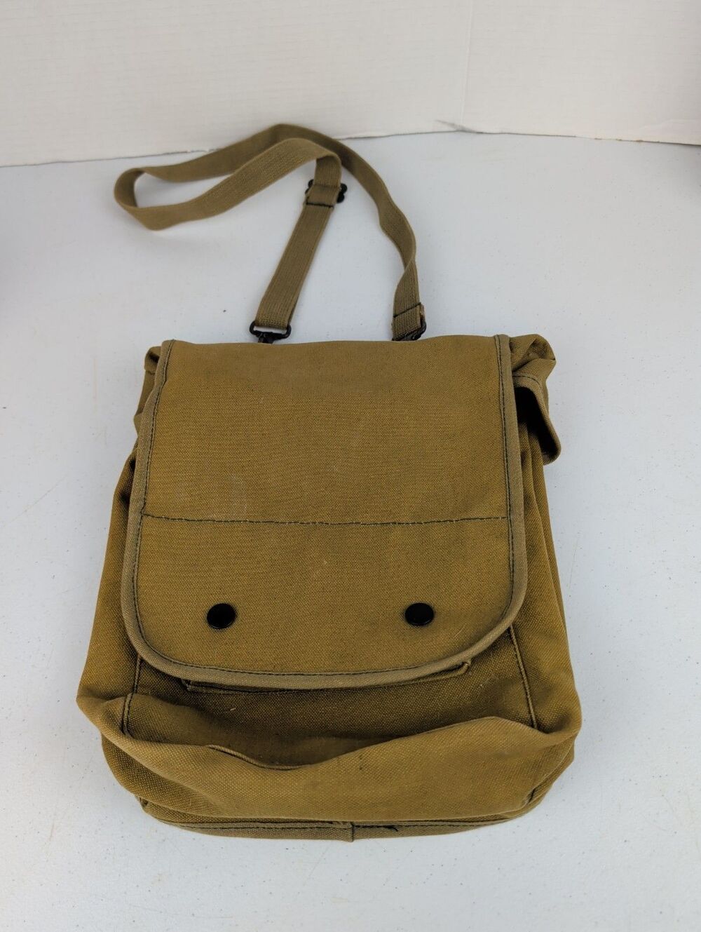 Reproduction Khaki Canvas WWII Map Carrying Case Good Condition